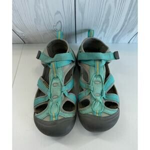 Keen Seacamp  Sandal Teal Fisherman Hiking Water Shoe Women’s Size 7.5 EU 38